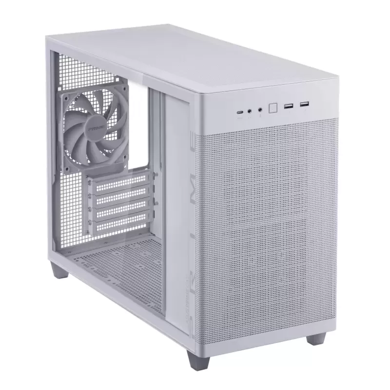 Корпус Asus Prime AP201 Tempered Glass white Micro ATX