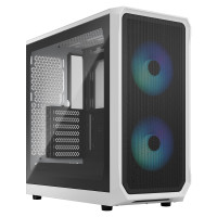מארז Fractal Design Focus 2 RGB לבן TG Clear Tint ATX