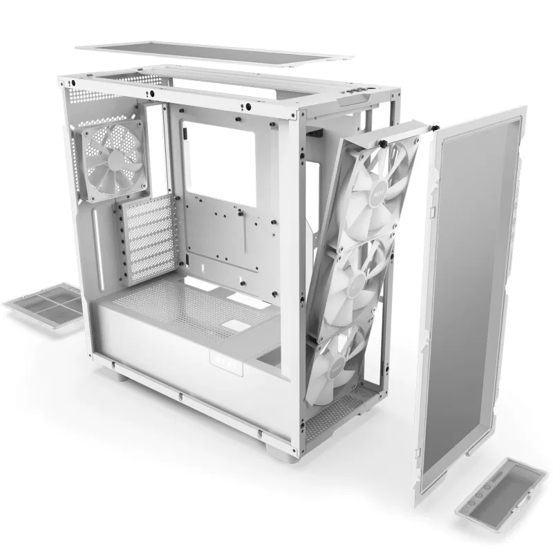 Корпус NZXT H7 Flow RGB white ATX