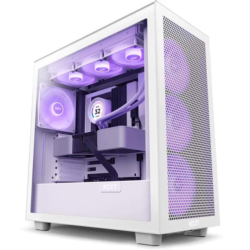 Корпус NZXT H7 Flow RGB white ATX