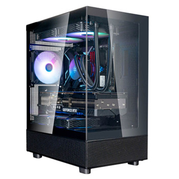 Корпус SilverStone Lucid 04 черный Mini Tower