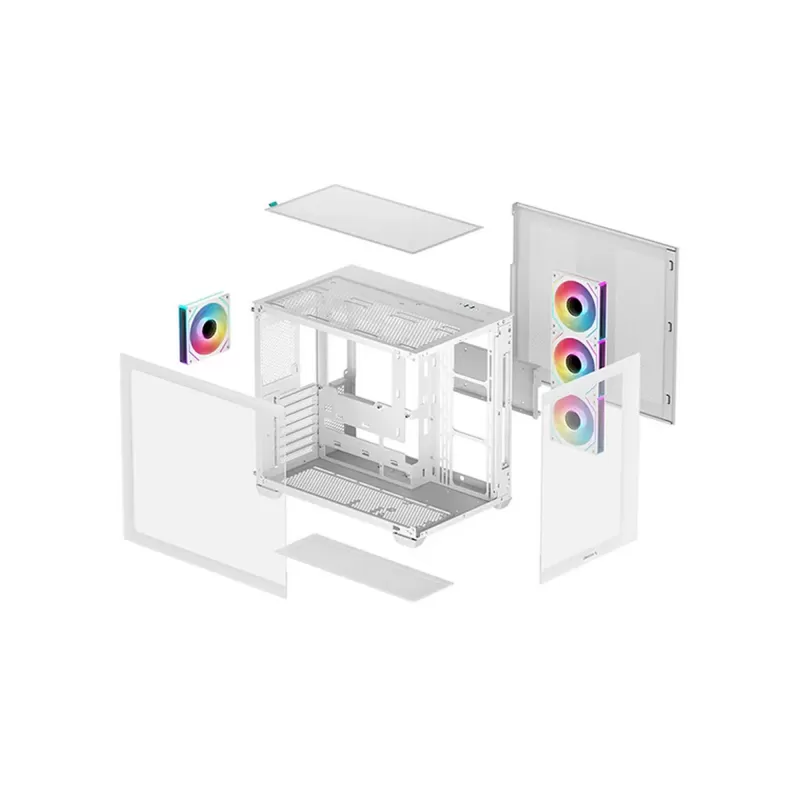 Case DEEPCOOL CG530 4F WH white Mid Tower