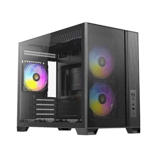 Computer Case Antec FLUX Mini Tower Mini Tower Color:black
