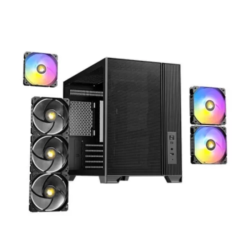 Computer Case Antec FLUX Mini Tower Mini Tower Color:black