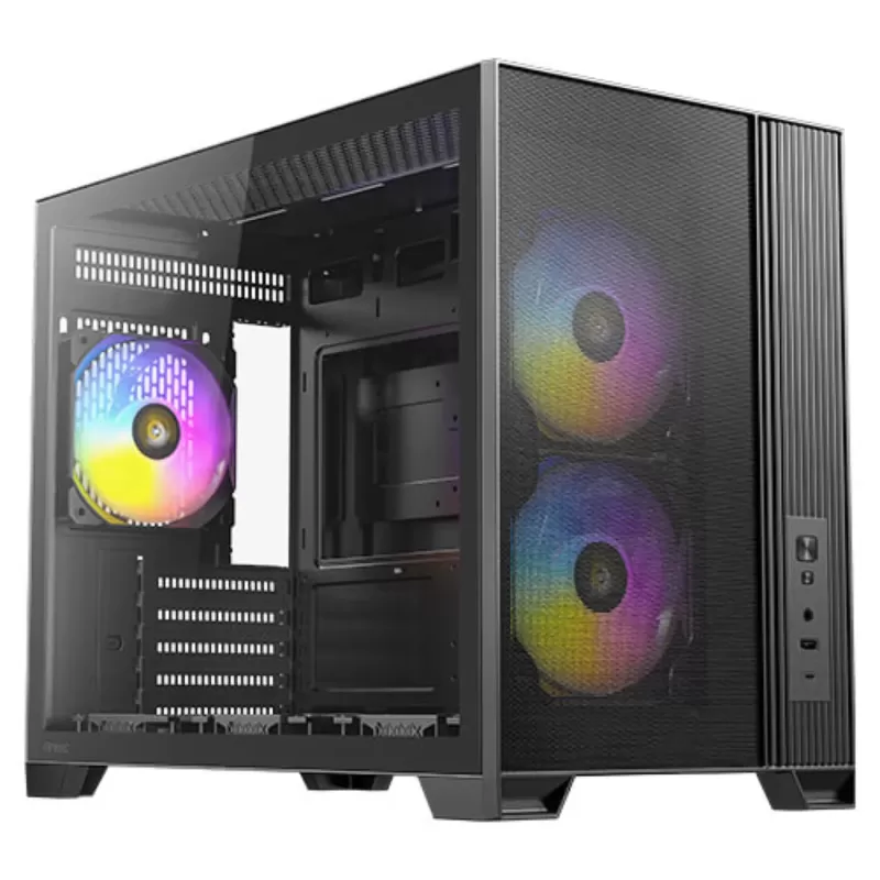 Computer Case Antec FLUX Mini Tower Mini Tower Color:black