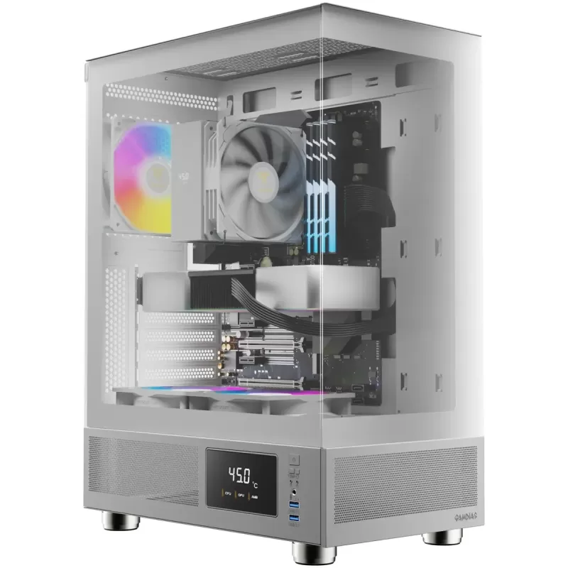 Case Gamdias ATLAS E1 WH white Mid Tower Case Gamdias ATLAS E1 WH white Mid Tower