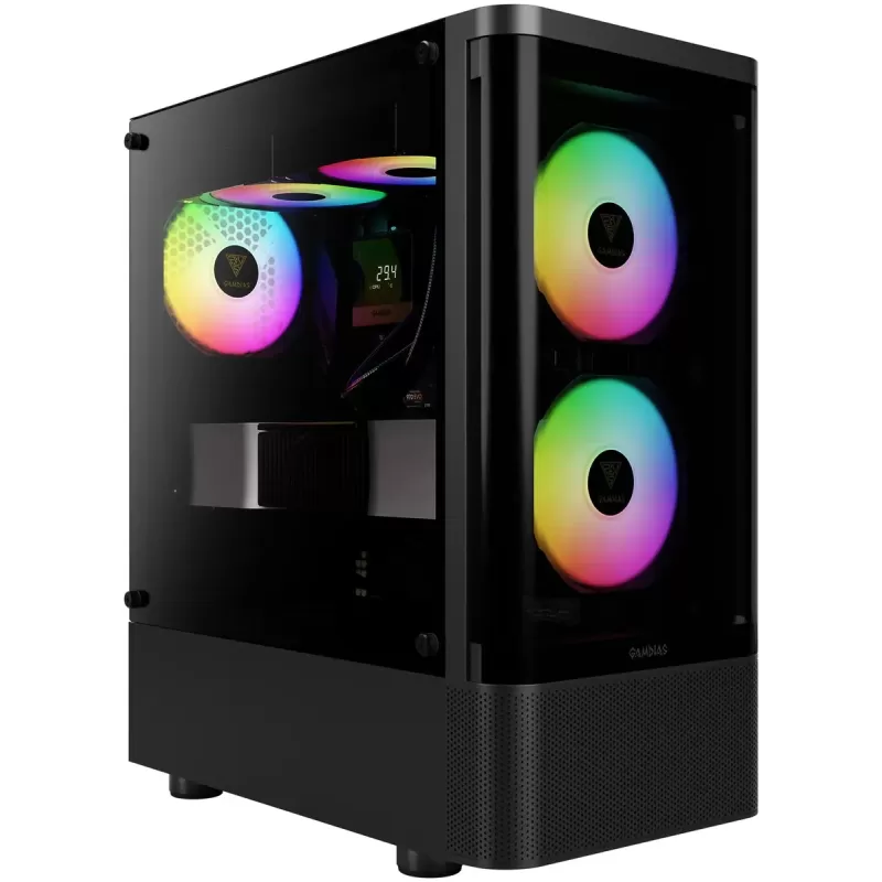 Case Gamdias TALOS E3 CG black Mid Tower