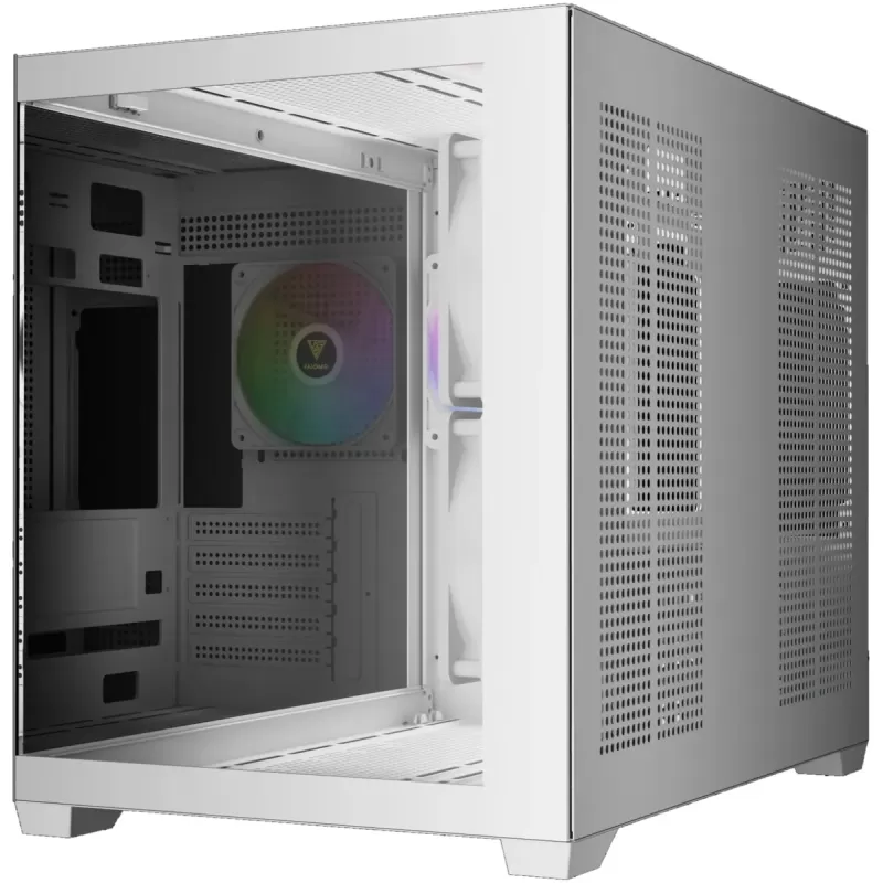 Computer Case Gamdias AURA GC10M V2 ARGB white Micro ATX Computer Case Gamdias AURA GC10M V2 ARGB white Micro ATX