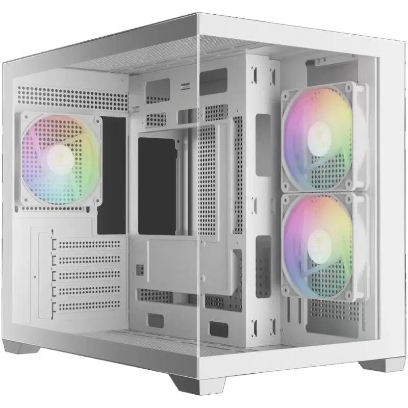 Computer Case Gamdias AURA GC10M V2 ARGB white Micro ATX Computer Case Gamdias AURA GC10M V2 ARGB white Micro ATX