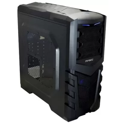 Корпус Antec GX505 WINDOW BLUE Mid Tower Цвет:чёрный