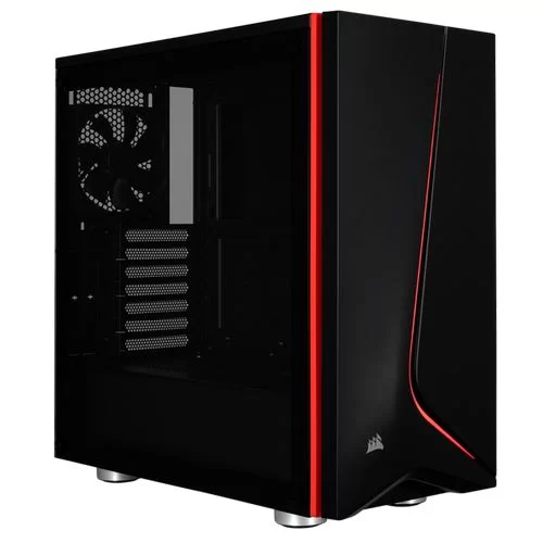 Case Corsair Carbide SPEC-06 Tempered Glass black, red Mid Tower