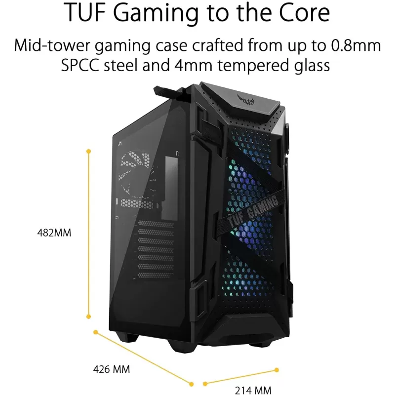מארז Asus TUF Gaming GT301 ATX Mid Tower צבע שחור