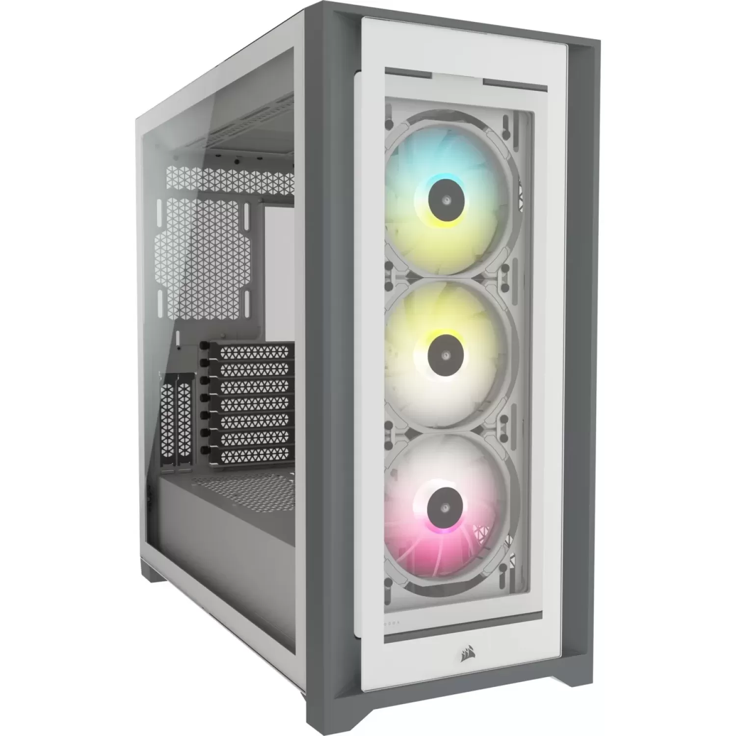 Корпус Corsair iCUE 5000X RGB Tempered Glass white Mid Tower