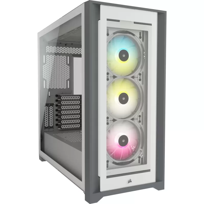 Case Corsair iCUE 5000X RGB Tempered Glass white Mid Tower