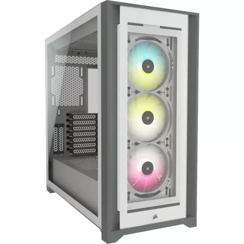 Case Corsair iCUE 5000X RGB Tempered Glass white Mid Tower