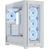 מארז Corsair 5000X RGB QL Edition Mid-Tower צבע לבן