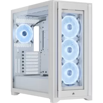 מארז Corsair iCUE 5000X RGB QL Edition לבן Mid Tower