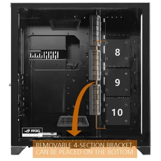 מארז LIAN-LI Full Tower O11DXL-A Dynamic XL (ROG) Silver ATX צבע שחור, כסוף