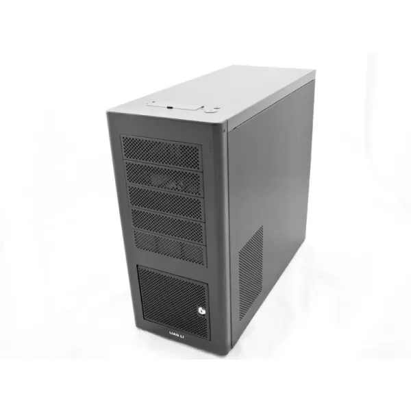 Case LIAN-LI Midi Tower PC-9B Aluminum black ATX