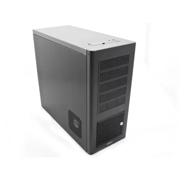 Case LIAN-LI Midi Tower PC-9B Aluminum black ATX