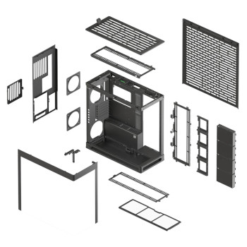Корпус HAVN HS 420 Base Edition Mini Tower Цвет:черный, צור קשר לבדיקת מלאי