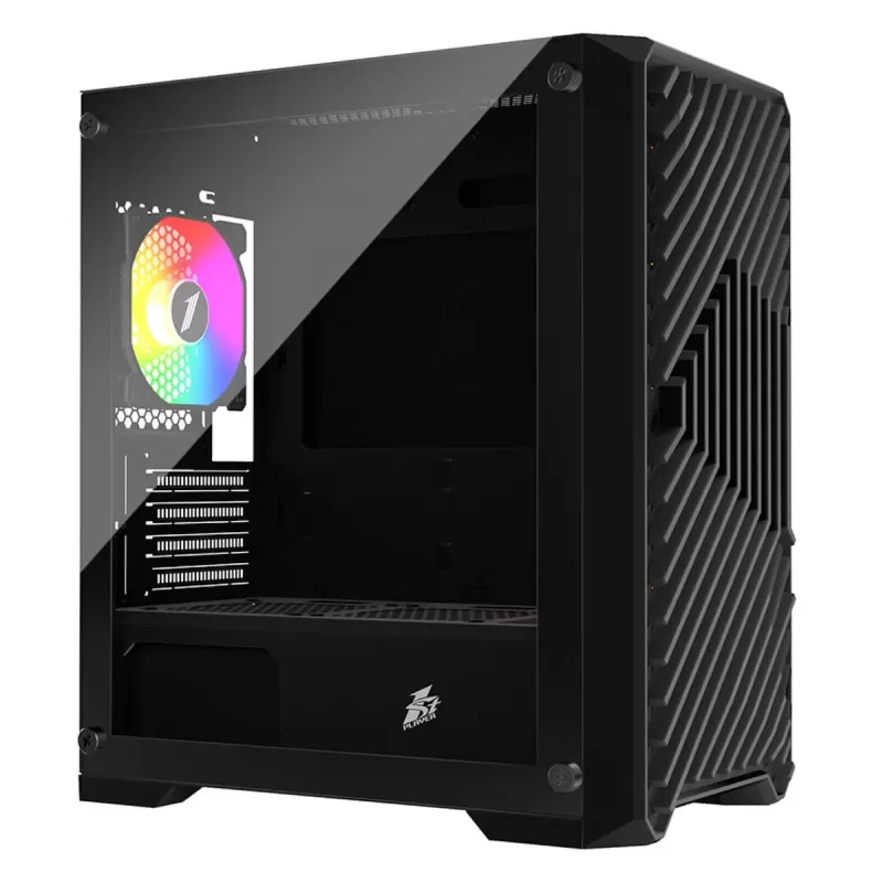 מארז 1St Player T5 4X ARGB 120mm שחור Micro ATX