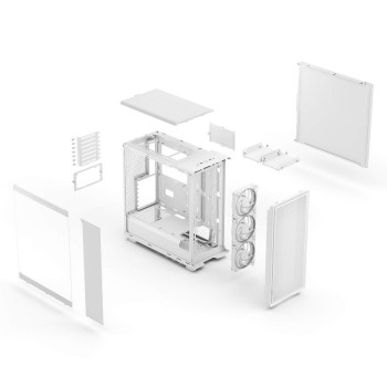 Case Fractal Design Epoch TG RGB Clear Tint Mid Tower Color:white Case Fractal Design Epoch TG RGB Clear Tint Mid Tower Color:white