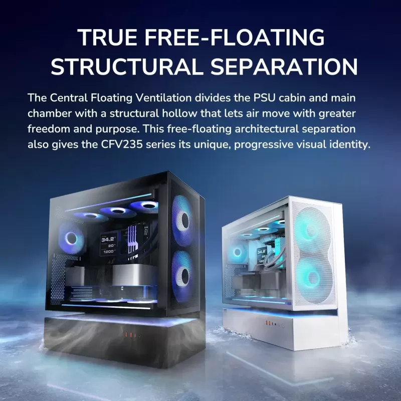 Корпус COUGAR CFV235 Mesh Mid Tower Цвет:чёрный