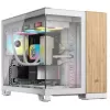 מארז Corsair 2500X Micro ATX - Dual Chamber + Mini Tower צבע לבן + פנל קדמי בגימור במבוק