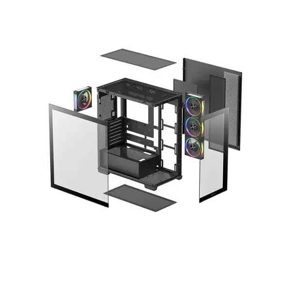 מארז DEEPCOOL CG580 4F V2 שחור ATX