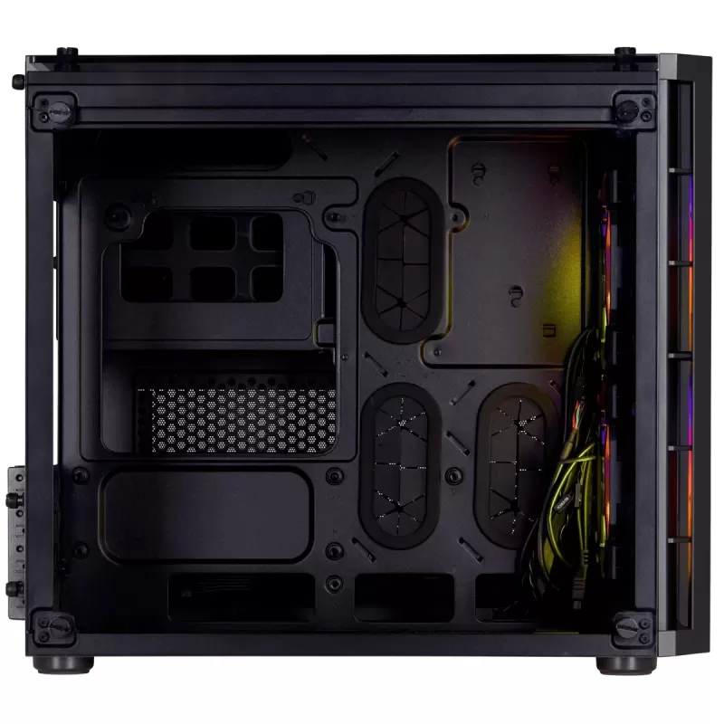 מארז Corsair Crystal Series 280X RGB Tempered Glass שחור SMALL CASE