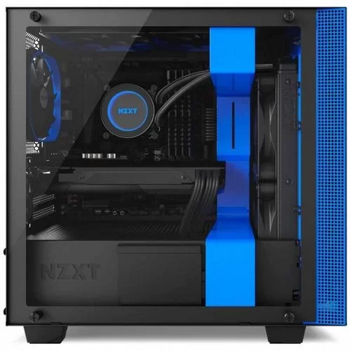 Корпус NZXT H400 black, blue Корпус NZXT H400 black, blue