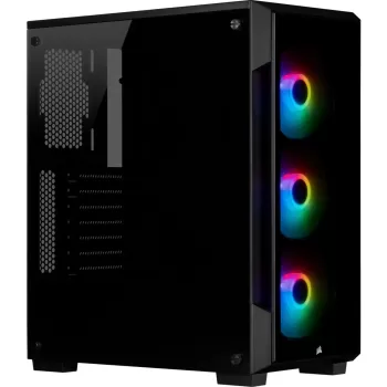 Корпус Corsair iCUE 220T RGB Tempered Glass Mid black Mid Tower