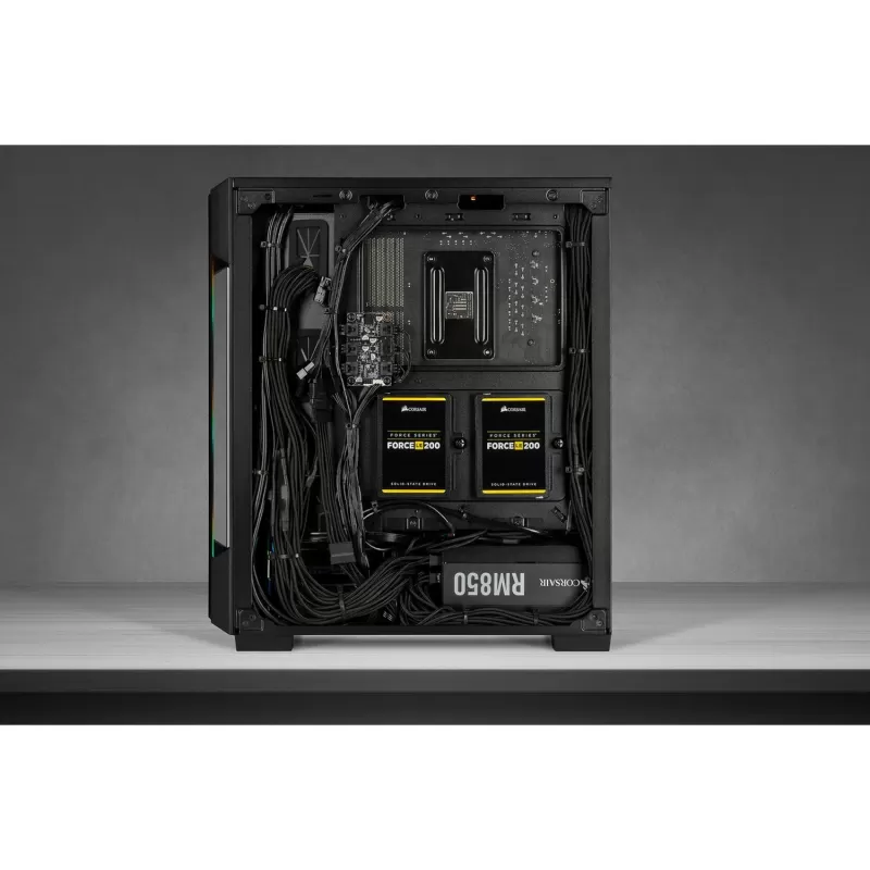 Корпус Corsair iCUE 220T RGB Tempered Glass Mid black Mid Tower