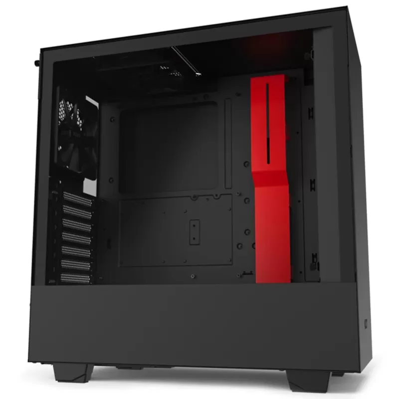 מארז NZXT H510 MATTE שחור, אדום Mid Tower