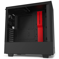 Корпус NZXT H510 MATTE черный, красный Mid Tower