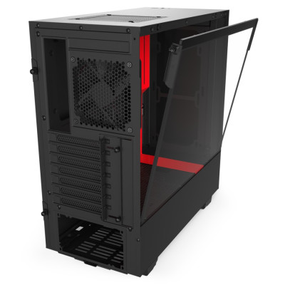 Корпус NZXT H510 MATTE черный, красный Mid Tower Корпус NZXT H510 MATTE черный, красный Mid Tower