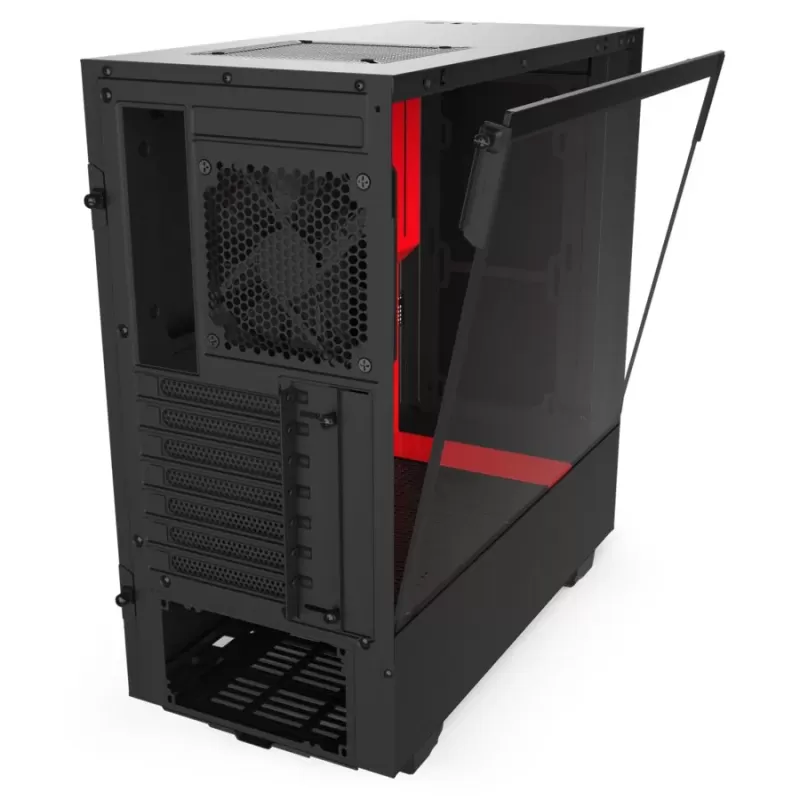מארז NZXT H510 MATTE שחור, אדום Mid Tower
