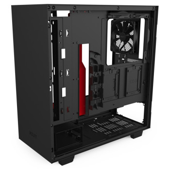 Корпус NZXT H510 MATTE черный, красный Mid Tower