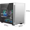 Case LIAN-LI Mini-ITX PC-TU150 Windowless black Mini Tower