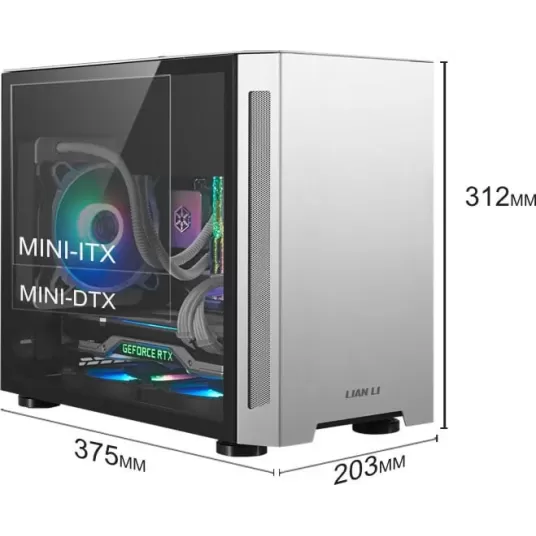 Case LIAN-LI Mini-ITX PC-TU150 Windowless black Mini Tower