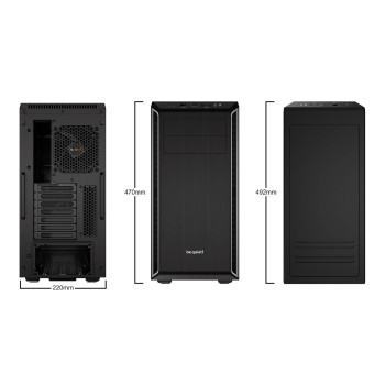 מארז be quiet! PURE BASE 600 ATX צבע כסוף