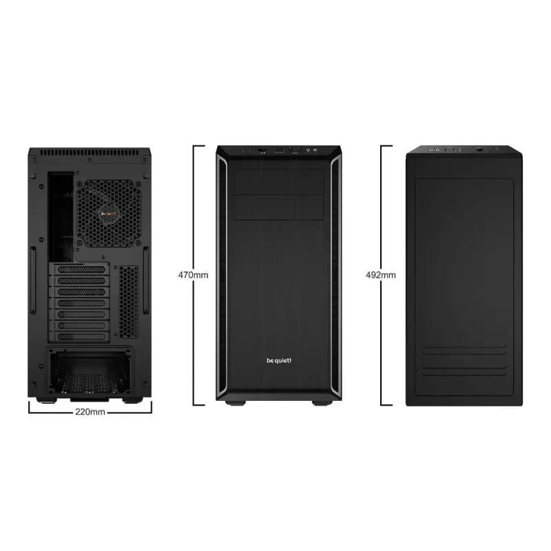 Case be quiet! PURE BASE 600 Mid Tower Color:silver