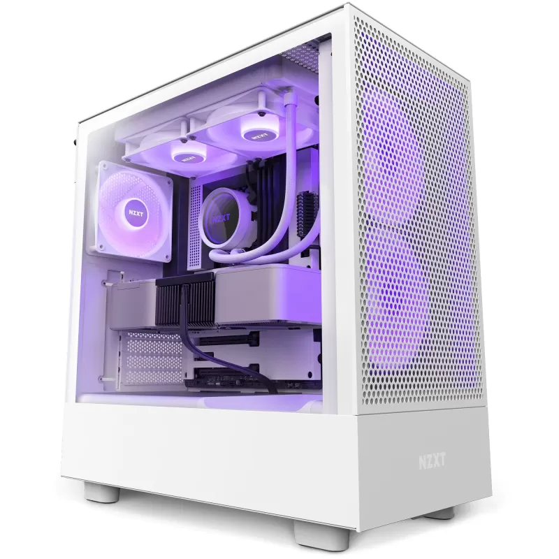 Корпус NZXT H5 Flow RGB white ATX