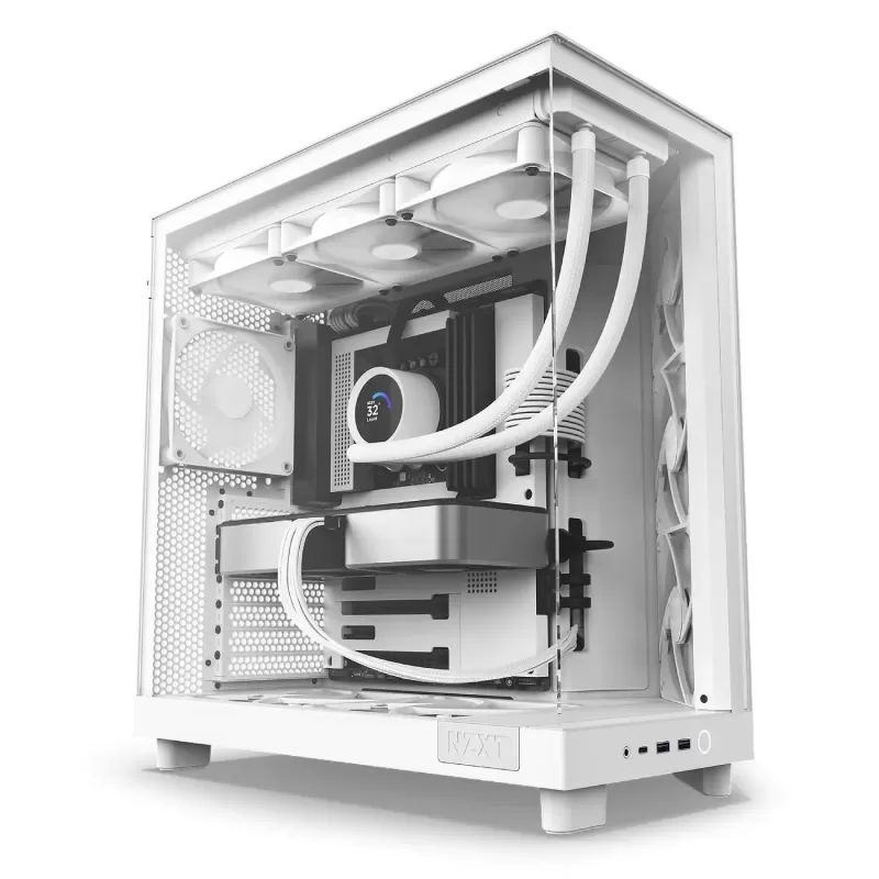 מארז NZXT H6 Flow לבן ATX
