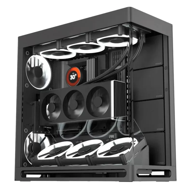 מארז HAVN HS 420 VGPU Edition ATX צבע שחור