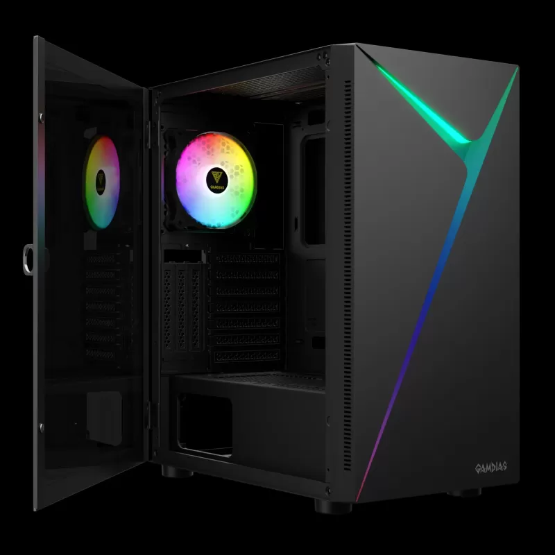 מארז Gamdias ARGUS E4 ELITE Mid Tower צבע שחור