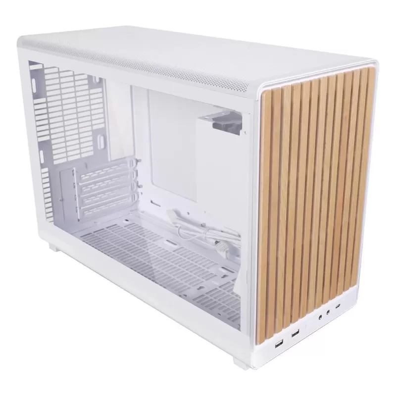 מארז LIAN-LI A3 Wood and Glass Edition לבן Micro ATX