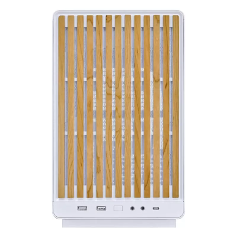 מארז LIAN-LI A3 Wood and Glass Edition לבן Micro ATX