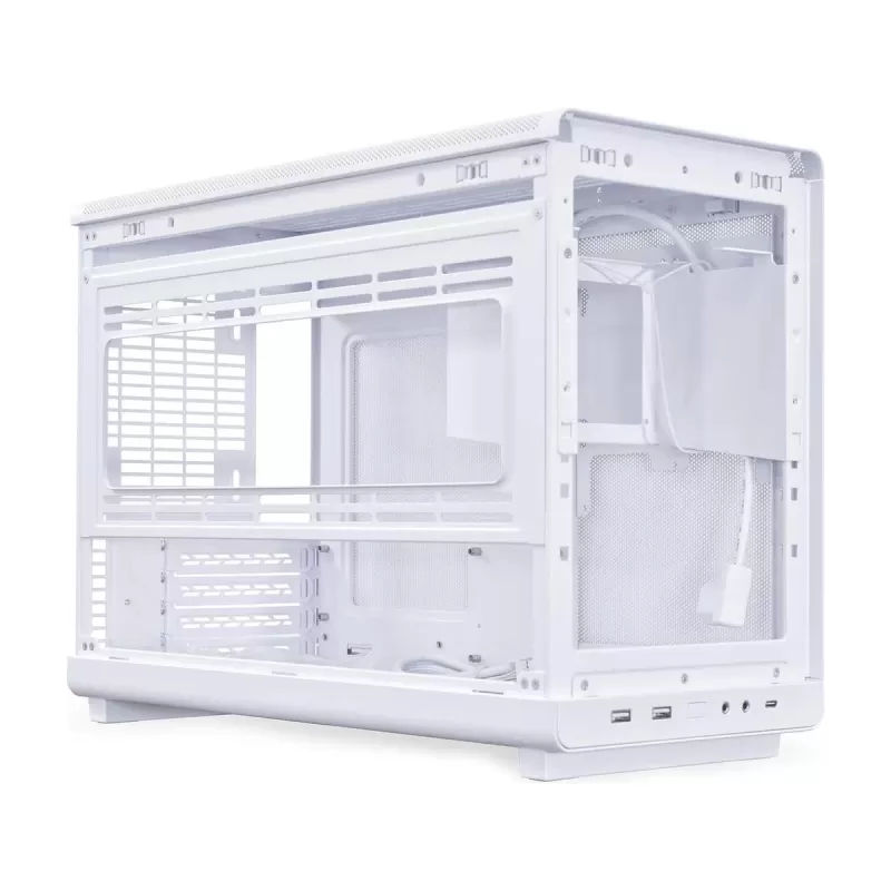 מארז LIAN-LI A3 Wood and Glass Edition לבן Micro ATX